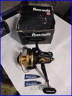 Vintage Penn 650ss Spinning Reel with box and 2 Lube Near Mint