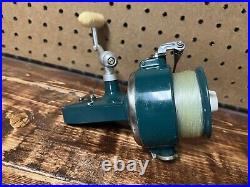 Vintage Penn 702 Spinfisher Early Greenie Spinning Fishing Reel & Box