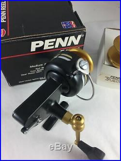 Vintage Penn 710Z Spinning Reel in Box with lots of EXTRAs