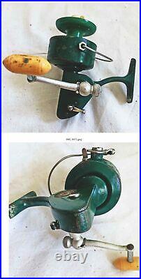 Vintage Penn 710 Spinfisher Spinning Reel Green Fishing