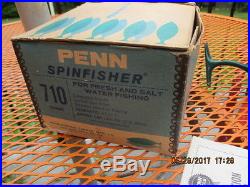 Vintage Penn 710 Spinfisher Spinning Reel in Box