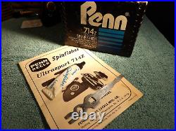 Vintage Penn 714Z Ultrasport Spinfisher Reel Made in USA Bin No. 219
