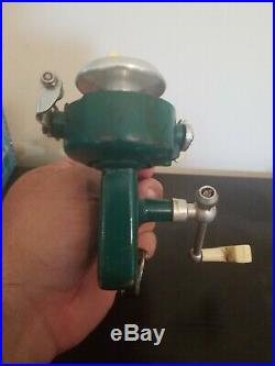 Vintage Penn 714 Ultrasport Green Spinfisher Spinning Fishing Reel 1975 USA +BOX