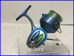 Vintage Penn 720 Spinning Reel First Model Blue/Green Fish Logo