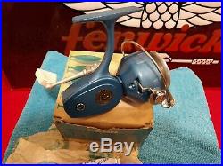 Vintage Penn 720 Spinning Reel in Box NEVER USED. OUTSTANDING BLUE, TOOL LUBE