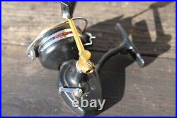 Vintage Penn 722Z Spinning Fishing Reel Made in USA Gold Black USED EXC
