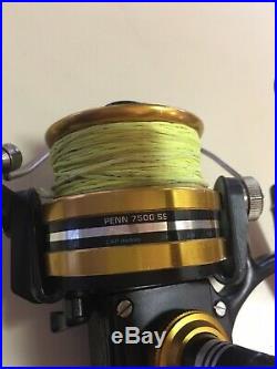 Vintage Penn 7500ss High Speed Saltwater Spinning Reel