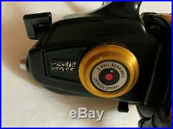 Vintage Penn 750SS Spinning Reel Black and Gold