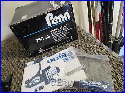 Vintage Penn 750ss Hi-speed Skirted Spool Spinning Reel Mint Brand New In Box