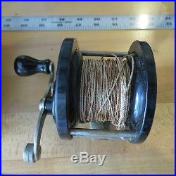 Vintage Penn 80 fishing reel and box (box has damage) c. 1930s (lot#11262)