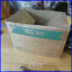 Vintage Penn 80 fishing reel and box (box has damage) c. 1930s (lot#11262)