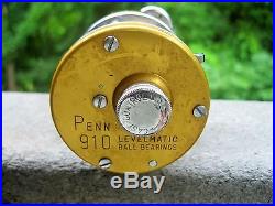 Vintage Penn 910 Levelmatic Ball Bearing Bait Casting Reel