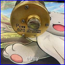 Vintage Penn 920 Levelmatic Baitcaster Fishing Reel Made In The USA