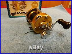 Vintage Penn 920 Levelmatic Baitcasting Fishing Reel With Box Wrench, Etc. Clean