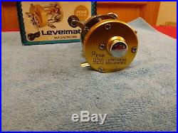 Vintage Penn 920 Levelmatic Baitcasting Fishing Reel With Box Wrench, Etc. Clean