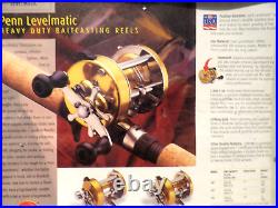 Vintage Penn 920 Levelmatic Heavy Duty Bait casting Reel Bin No. 264
