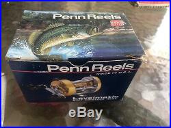 Vintage Penn 940 Levelmatic Bait Casting Reel with Orig Box Lube Paper MINTY