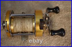 Vintage Penn 940 Levelmatic Gold Baitcaster Reel Working Condition