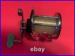 Vintage Penn Beachmaster No. 160 Fishing Reel With Blue & White Vintage Box Mint