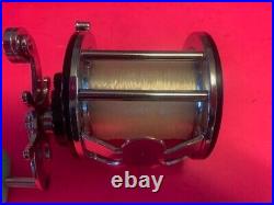 Vintage Penn Beachmaster No. 160 Fishing Reel With Blue & White Vintage Box Mint
