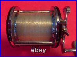 Vintage Penn Beachmaster No. 160 Fishing Reel With Blue & White Vintage Box Mint