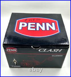 Vintage Penn CLASH CLA5000 Saltwater Spinning Reel, NOS, NIB, prespooled