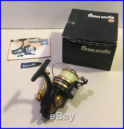 Vintage Penn Fishing Reel 550SS With Box Manual Made In USA Excellent