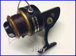 Vintage Penn Fishing Reel Made in USA Black & Gold Power Drag