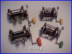 Vintage Penn Fishing Reels, 2 Penn Squidders And 2 Penn Monofils, 4 Reels Total