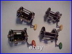 Vintage Penn Fishing Reels, 2 Penn Squidders And 2 Penn Monofils, 4 Reels Total