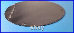 Vintage Penn Fishing Reels Porcelain Sign Saltwater Gear Gas Pump Plate Sign