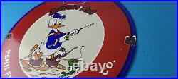 Vintage Penn Fishing Reels Porcelain Sign Tackle Rods Gear Gas Pump Plate Sign