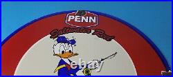 Vintage Penn Fishing Reels Porcelain Sign Tackle Rods Gear Gas Pump Plate Sign