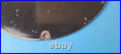 Vintage Penn Fishing Reels Sign Porcelain Tackle Equipment Gas Pump Plate Sign