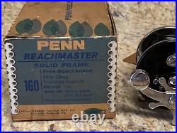 Vintage Penn Fishing Reels of Champions 160 Beachmaster Solid Frame Made in USA