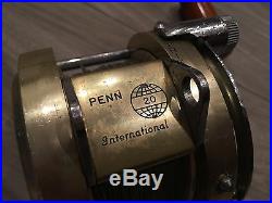 Vintage Penn International 20 Big Game Conventional Fishing Reel Made in the USA