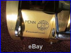 Vintage Penn International 20 Big Game Reel MINT COND