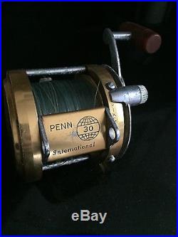 Vintage Penn International 30 Conventional Lever Drag Big Game Fishing Reel USA