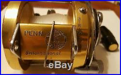 Vintage Penn International 30 Saltwater Big Game Fishing Reel Gold