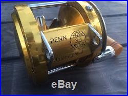 Vintage Penn International II 30 Fishing Reel Must See Free Shipping
