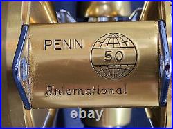 Vintage Penn International Model 50 Tournament Reel, Mint, with Aftco #2 Unibutt