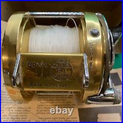 Vintage Penn International Tournament Reel Model 50 with Box & Papers USA
