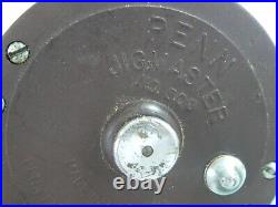 Vintage Penn Jigmaster #500 Bait Casting Fishing Reel Foot 30-200 Phila PA USA