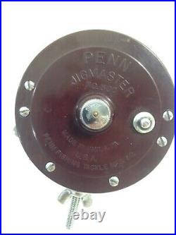 Vintage Penn Jigmaster 500 Fishing Reel With Nice Chrome & Manual