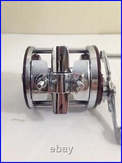Vintage Penn Jigmaster 500 Fishing Reel With Nice Chrome & Manual