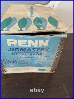 Vintage Penn Jigmaster 500 Red Convention Made In The USA with box