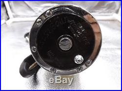Vintage Penn Jigmaster 505HS High Speed Narrow Spool Fishing Reel with Rod Clamp