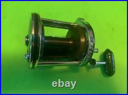 Vintage Penn Jigmaster 505hs Fishing Reel With Newell Reel Base & Clamp + Box