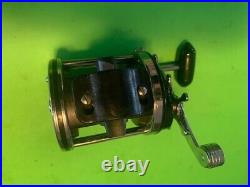 Vintage Penn Jigmaster 505hs Fishing Reel With Newell Reel Base & Clamp + Box