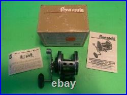 Vintage Penn Jigmaster 506hs Fishing Reel With Newell Reel Base & Clamp + Box